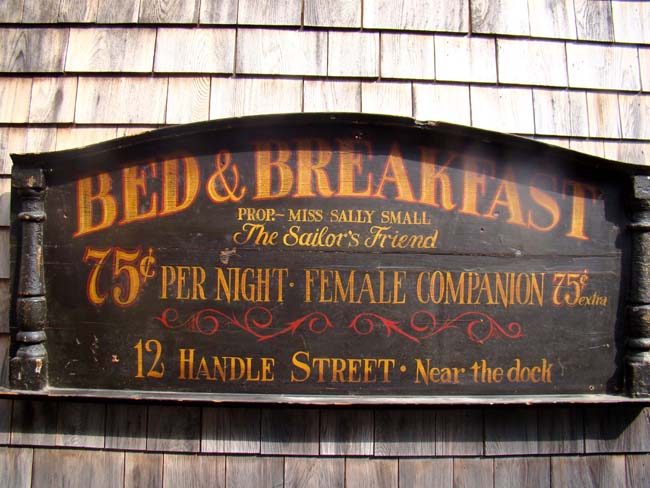 A Wonderful Bed & Breakfast Trade sign probably early 20th century
